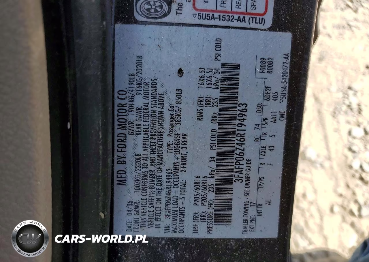 2006 Ford Fusion S VIN:3FAFP06Z46R194963 - 12