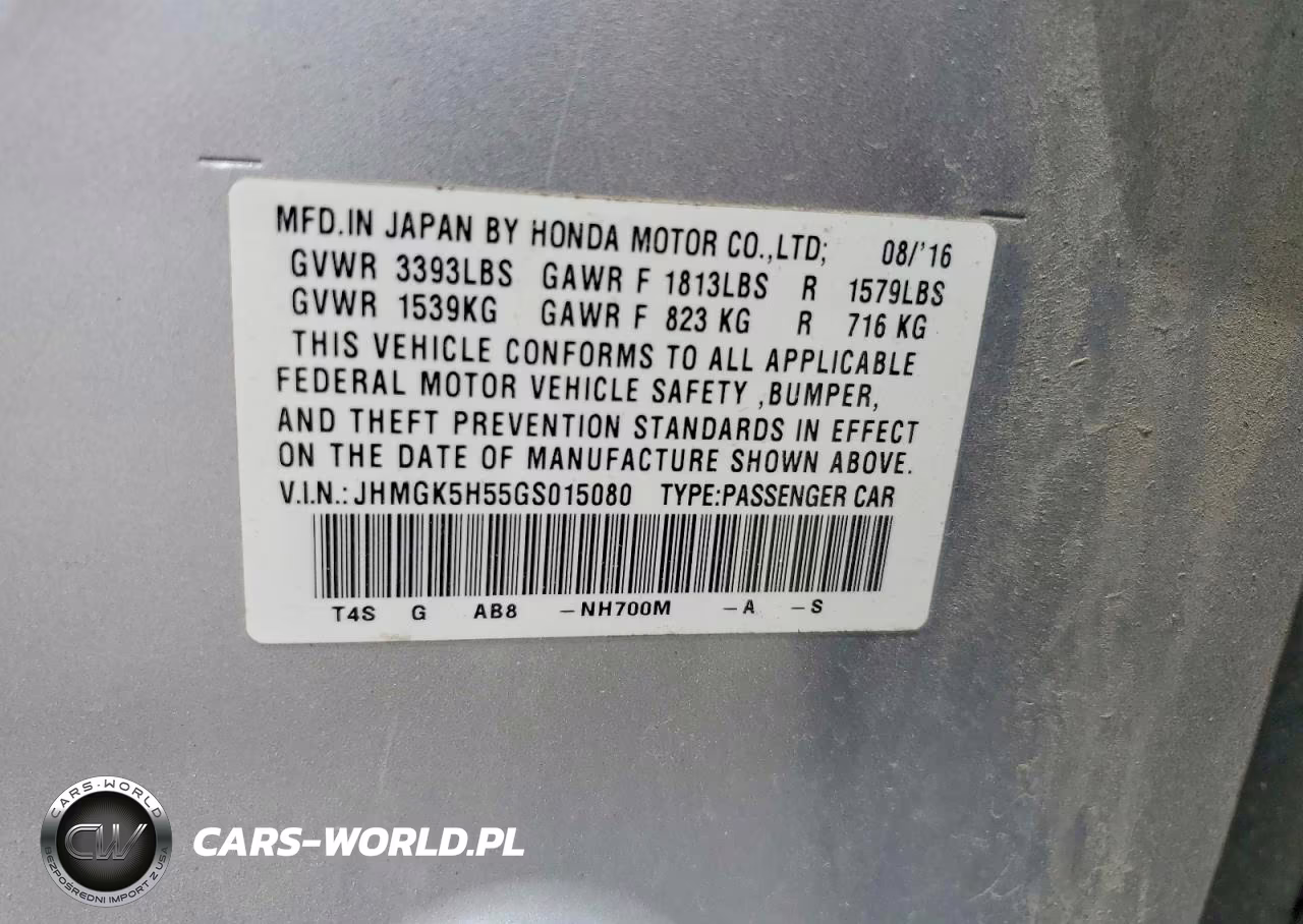 2016 Honda Fit Lx VIN:JHMGK5H55GS015080 - 13
