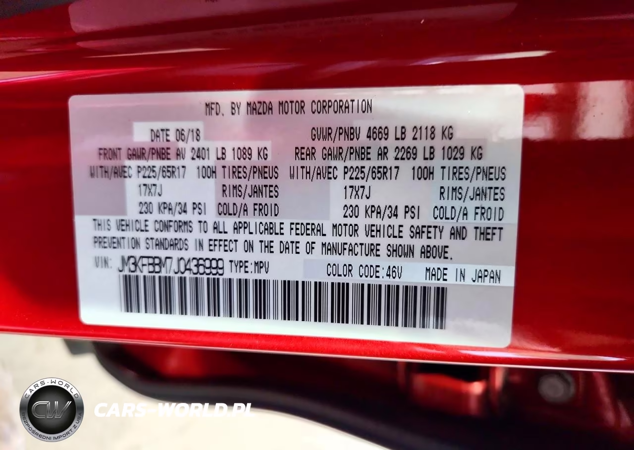 2018 Mazda Cx-5 Sport VIN:JM3KFBBM7J0436999 - 13