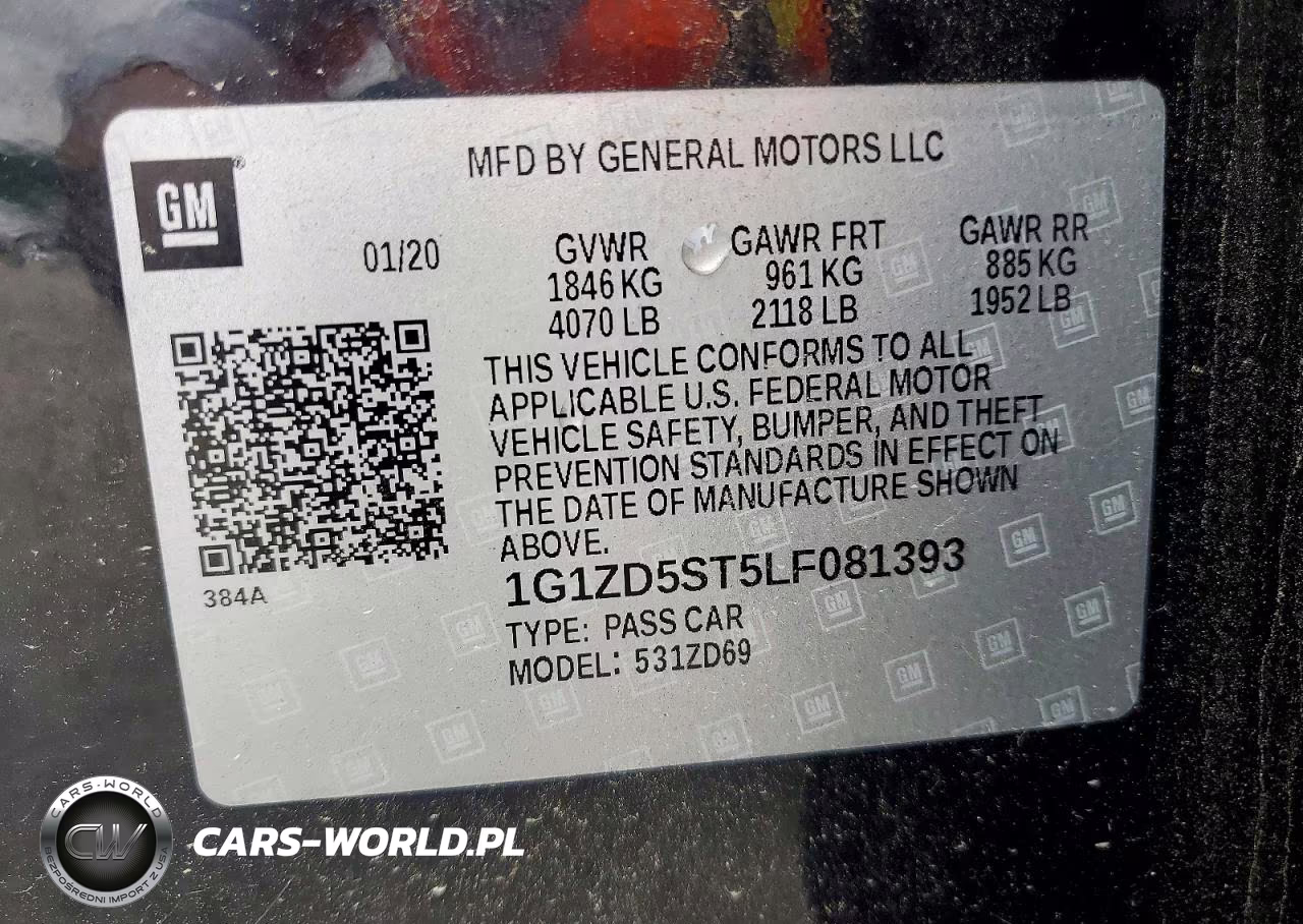 2020 Chevrolet Malibu Lt VIN:1G1ZD5ST5LF081393 - 12