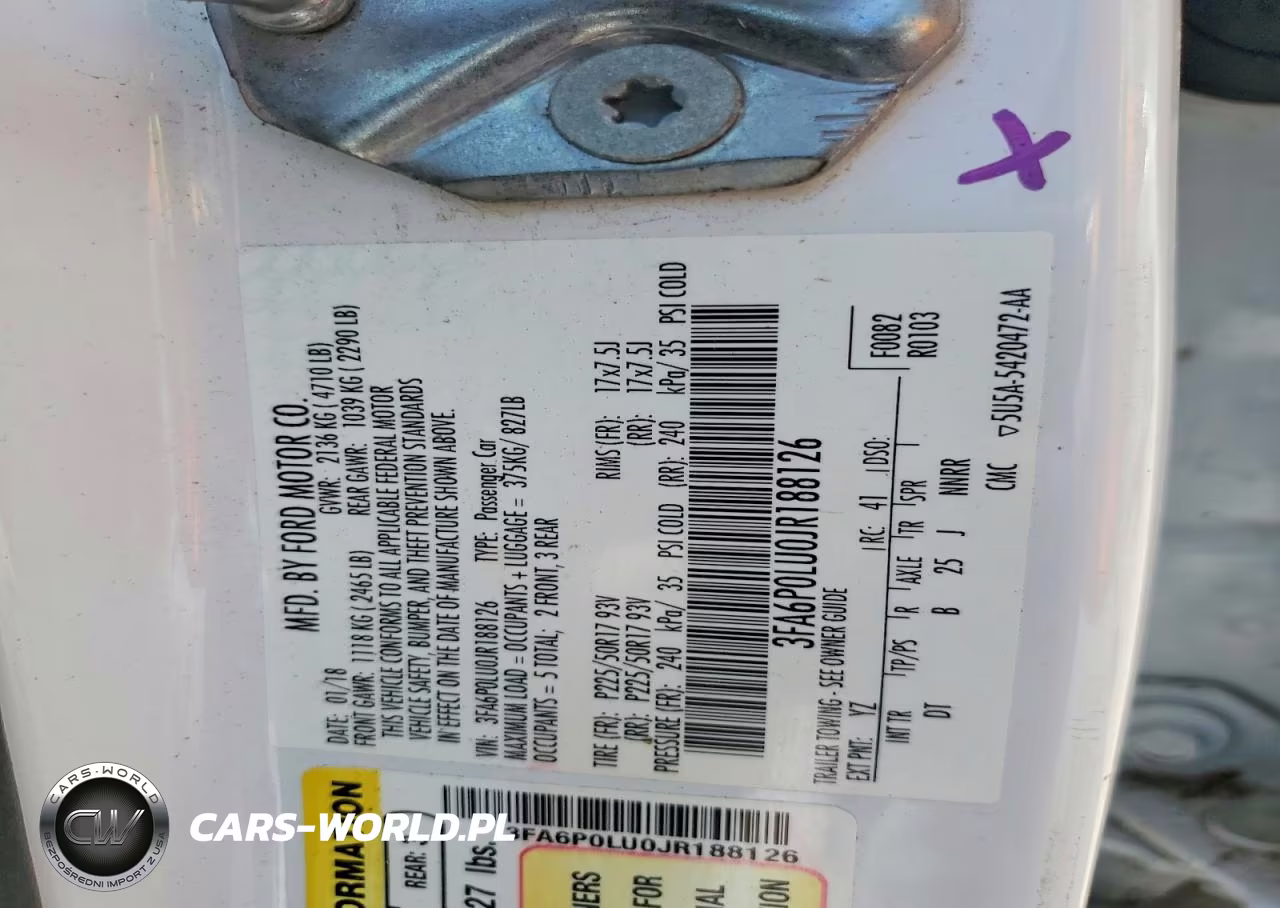 2018 Ford Fusion Se Hybrid VIN:3FA6P0LU0JR188126 - 13