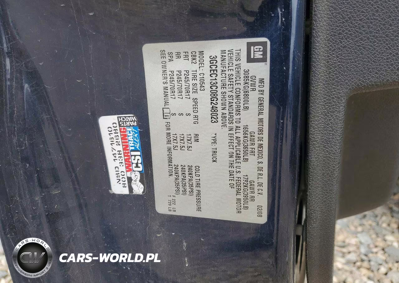 2008 Chevrolet Silverado C1500 VIN:3GCEC13C08G248023 - 12