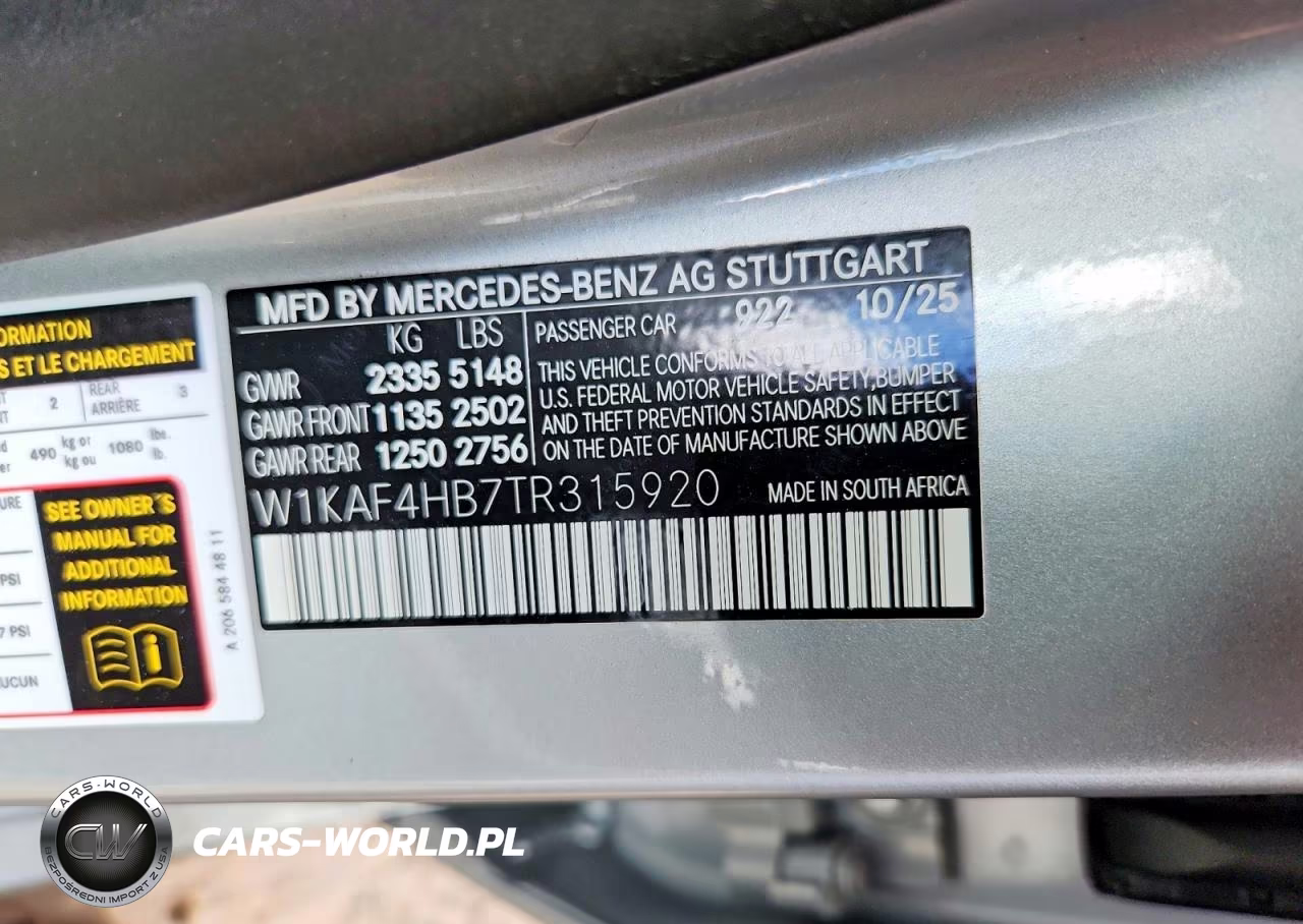 2026 Mercedes-Benz C 300 4Matic VIN:W1KAF4HB7TR315920 - 13