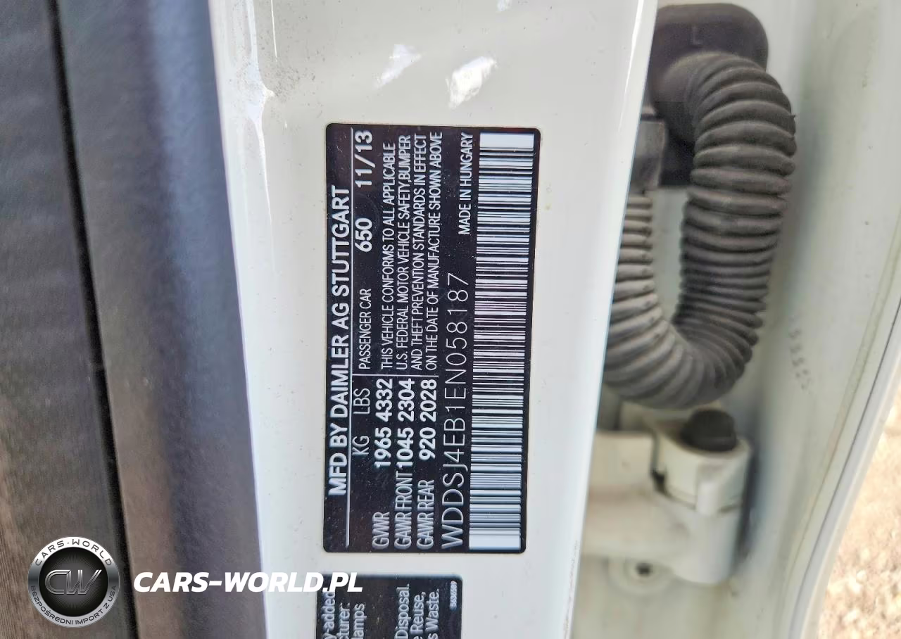 2014 Mercedes-Benz Cla 250 VIN:WDDSJ4EB1EN058187 - 12