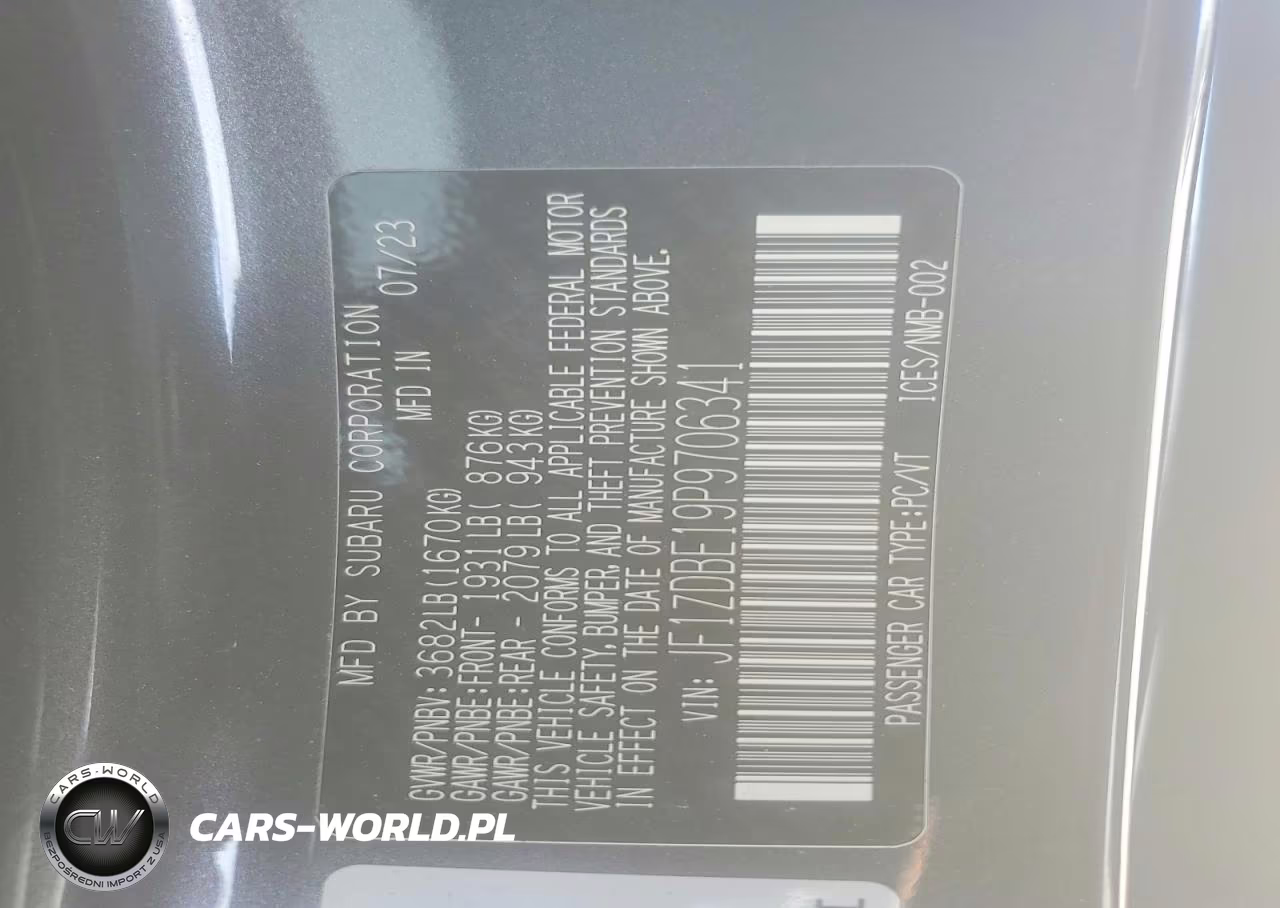 2023 Subaru Brz Limited VIN:JF1ZDBE19P9706341 - 12