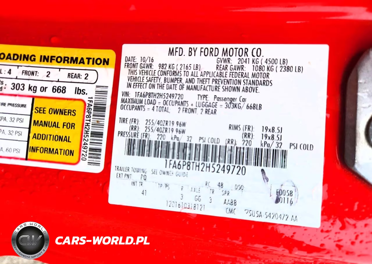 2017 Ford Mustang VIN:1FA6P8TH2H5249720 - 12