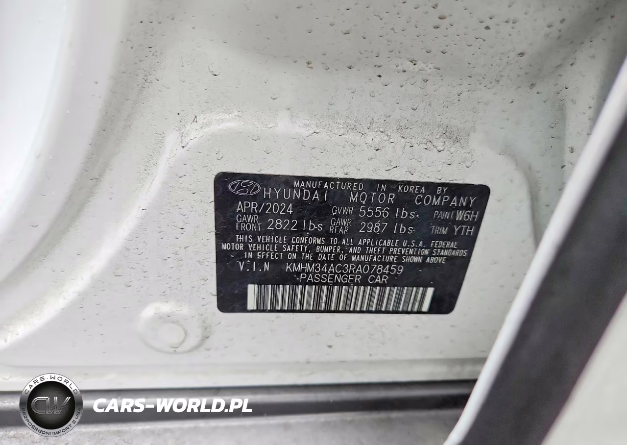 2024 Hyundai Ioniq 6 Sel VIN:KMHM34AC3RA078459 - 12