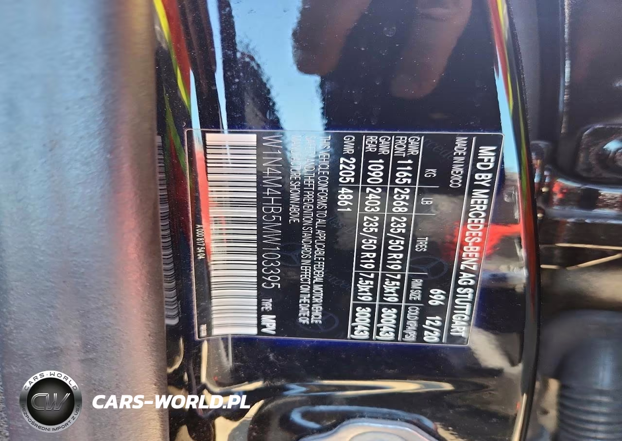 2021 Mercedes-Benz Glb 250 4Matic VIN:W1N4M4HB5MW103395 - 13