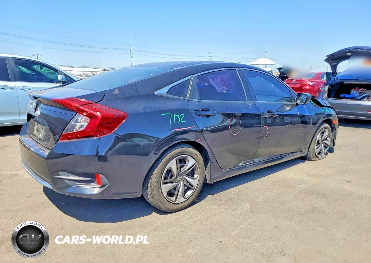 2019 Honda Civic Lx VIN:19XFC2F6XKE200581 - 3
