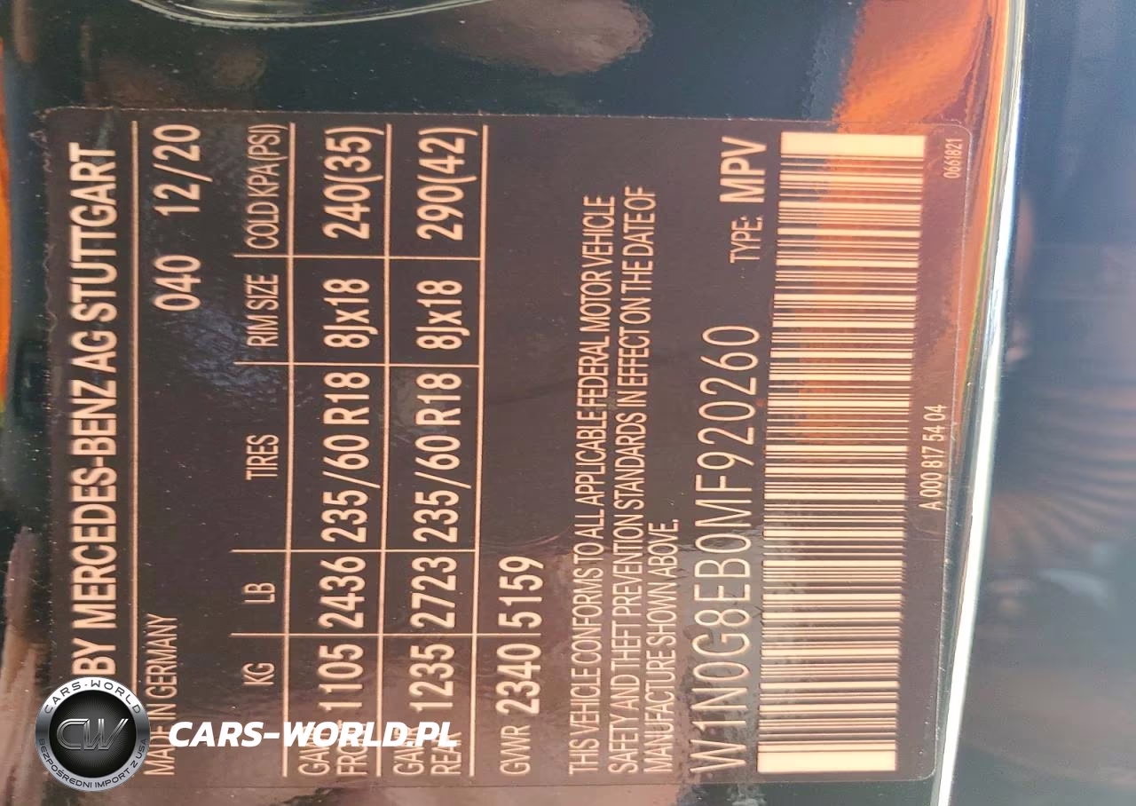 2021 Mercedes-Benz Glc 300 4Matic VIN:W1N0G8EB0MF920260 - 12