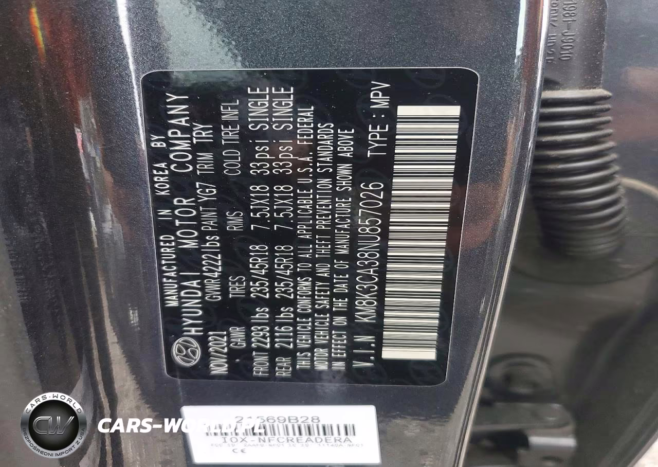2022 Hyundai Kona N Line VIN:KM8K3CA38NU857026 - 12