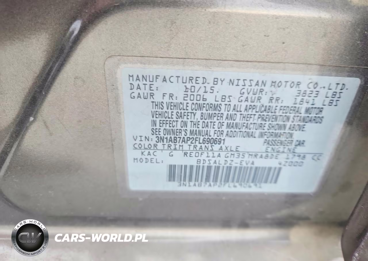 2015 Nissan Sentra Sv VIN:3N1AB7AP2FL690691 - 13