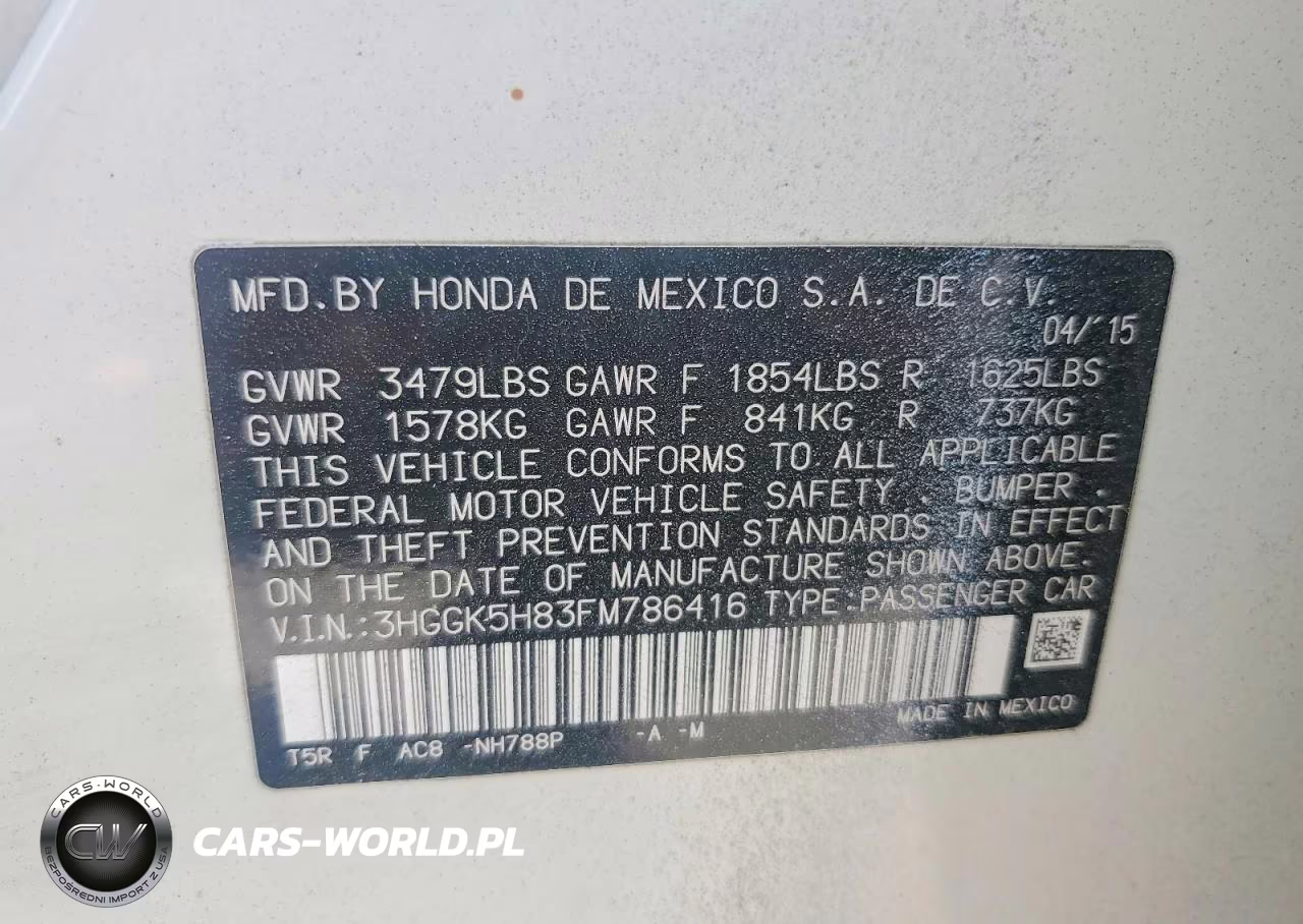 2015 Honda Fit Ex VIN:3HGGK5H83FM786416 - 12
