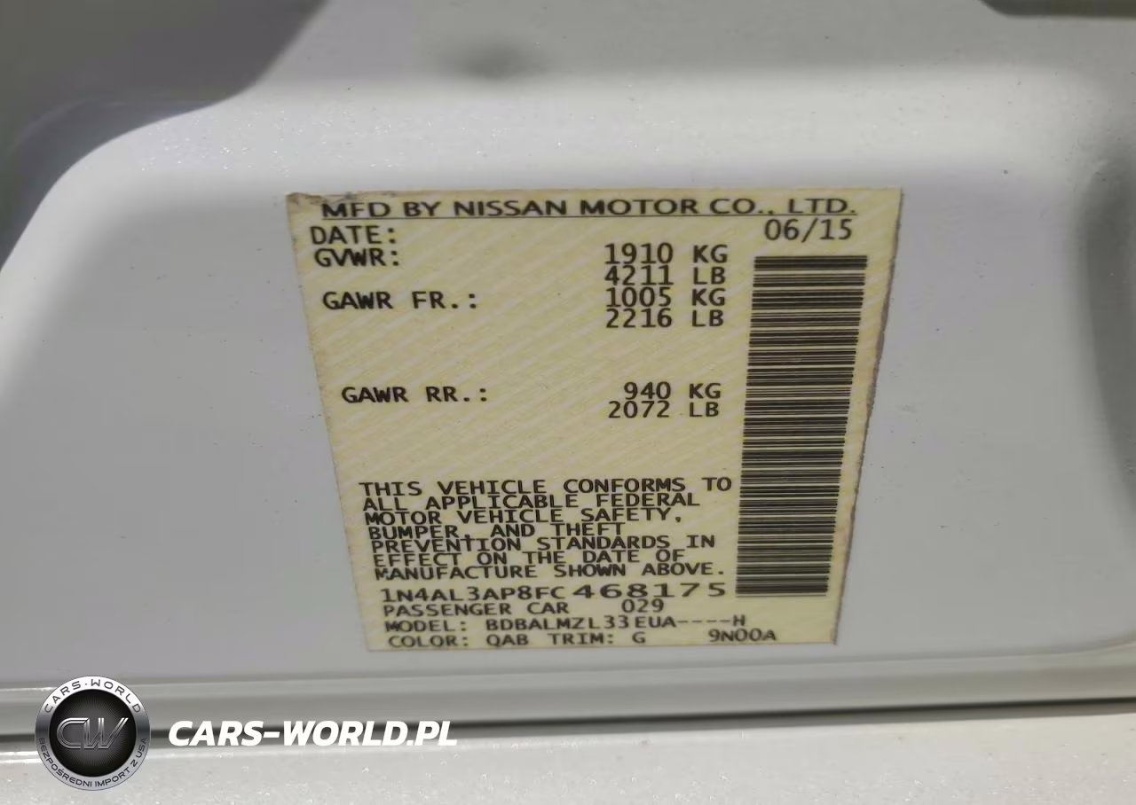 2015 Nissan Altima 2.5 Sv VIN:1N4AL3AP8FC468175 - 13