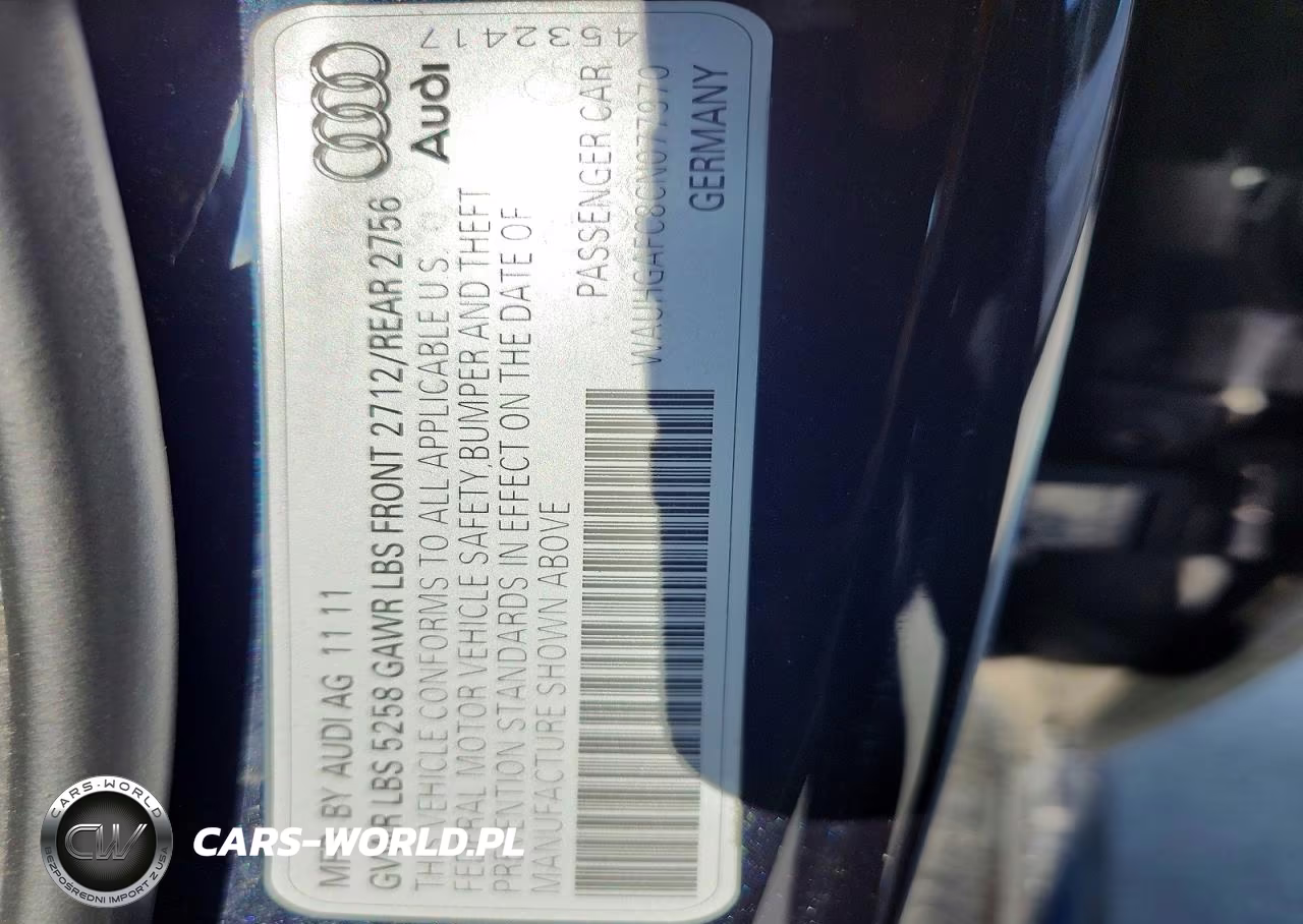 2012 Audi A6 Prestige VIN:WAUHGAFC8CN077970 - 13