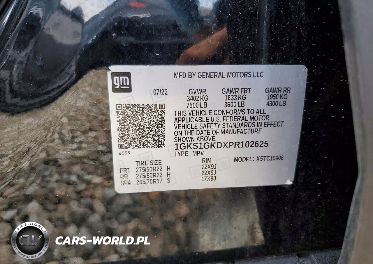 2023 GMC Yukon Xl C1500 Slt VIN:1GKS1GKDXPR102625 - 13