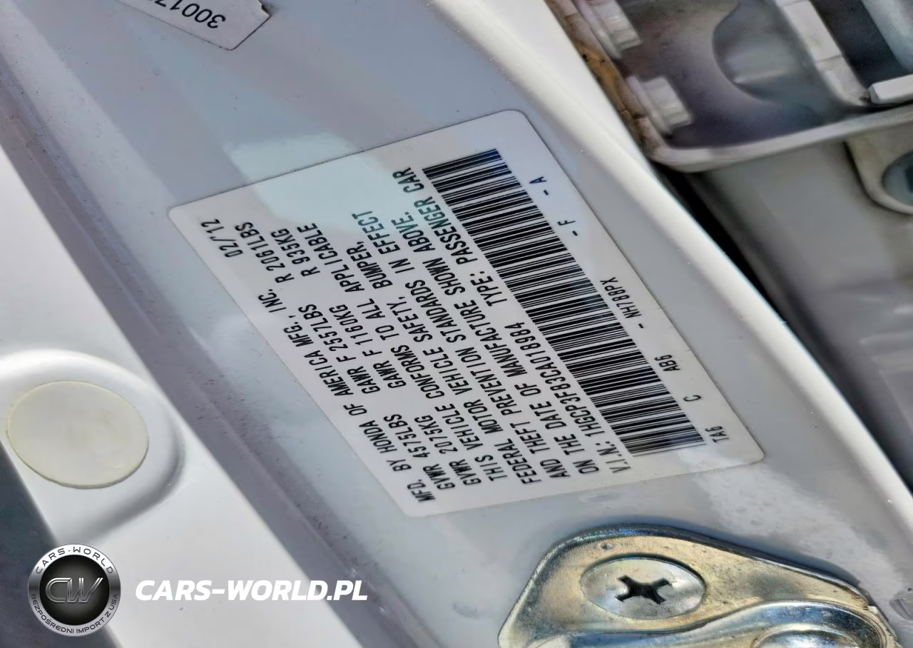 2012 Honda Accord Exl VIN:1HGCP3F83CA018984 - 12