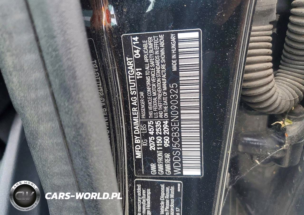 2014 Mercedes-Benz All Other VIN:WDDSJ5CB3EN090325 - 12