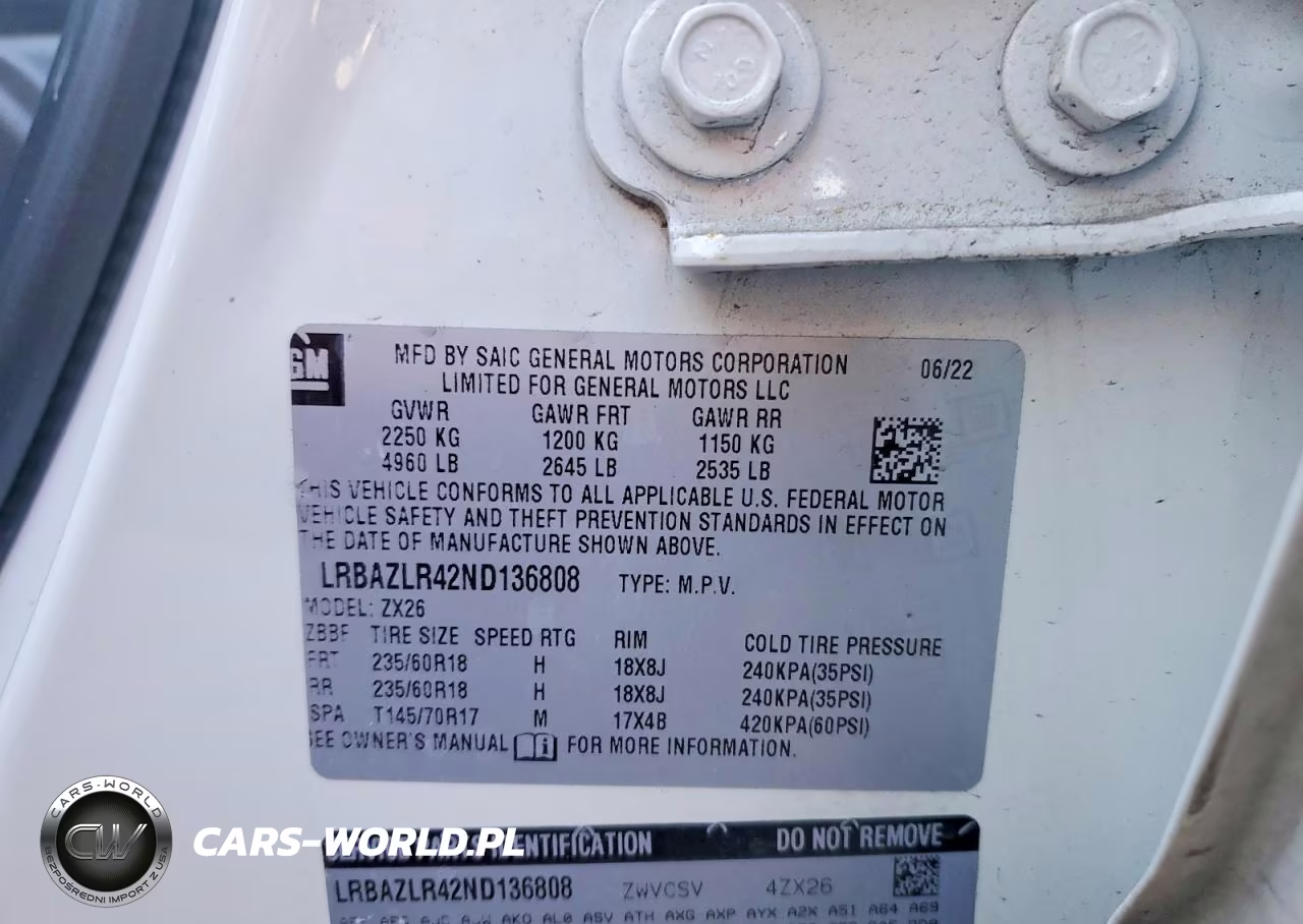 2022 Buick Envision Preferred VIN:LRBAZLR42ND136808 - 13