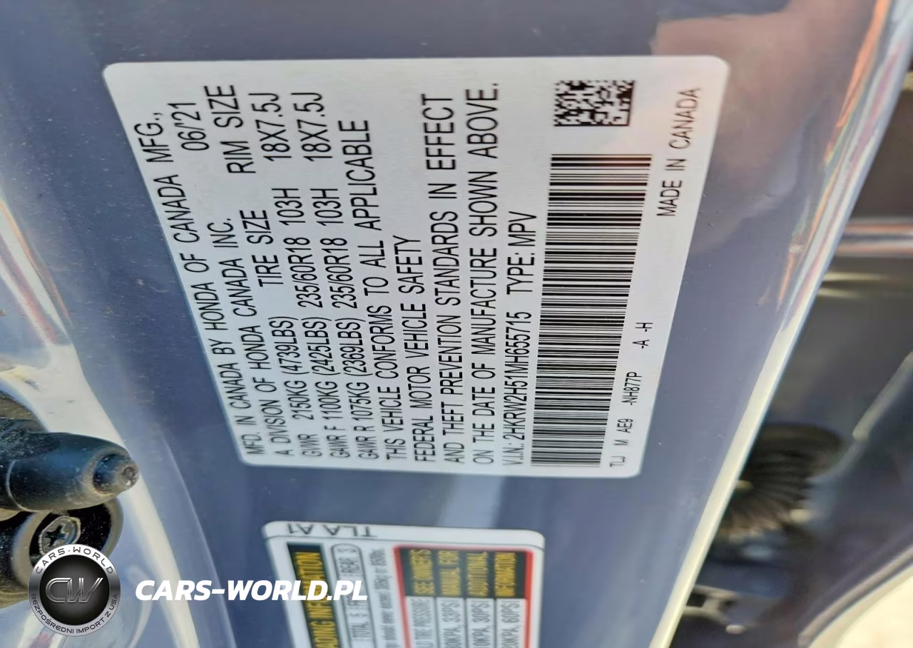 2021 Honda Cr-V Ex VIN:2HKRW2H51MH655715 - 12