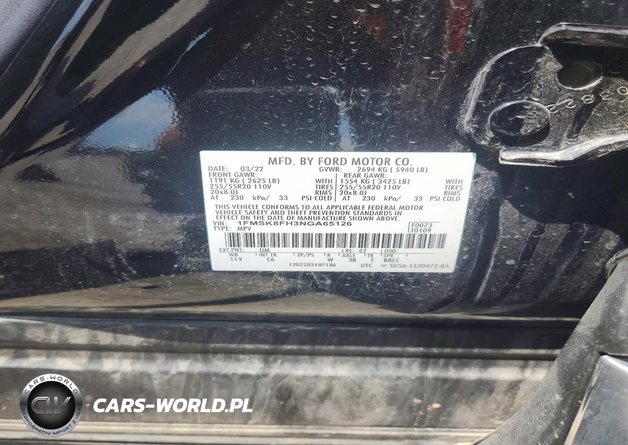 2022 Ford Explorer Limited VIN:1FMSK8FH3NGA65126 - 13