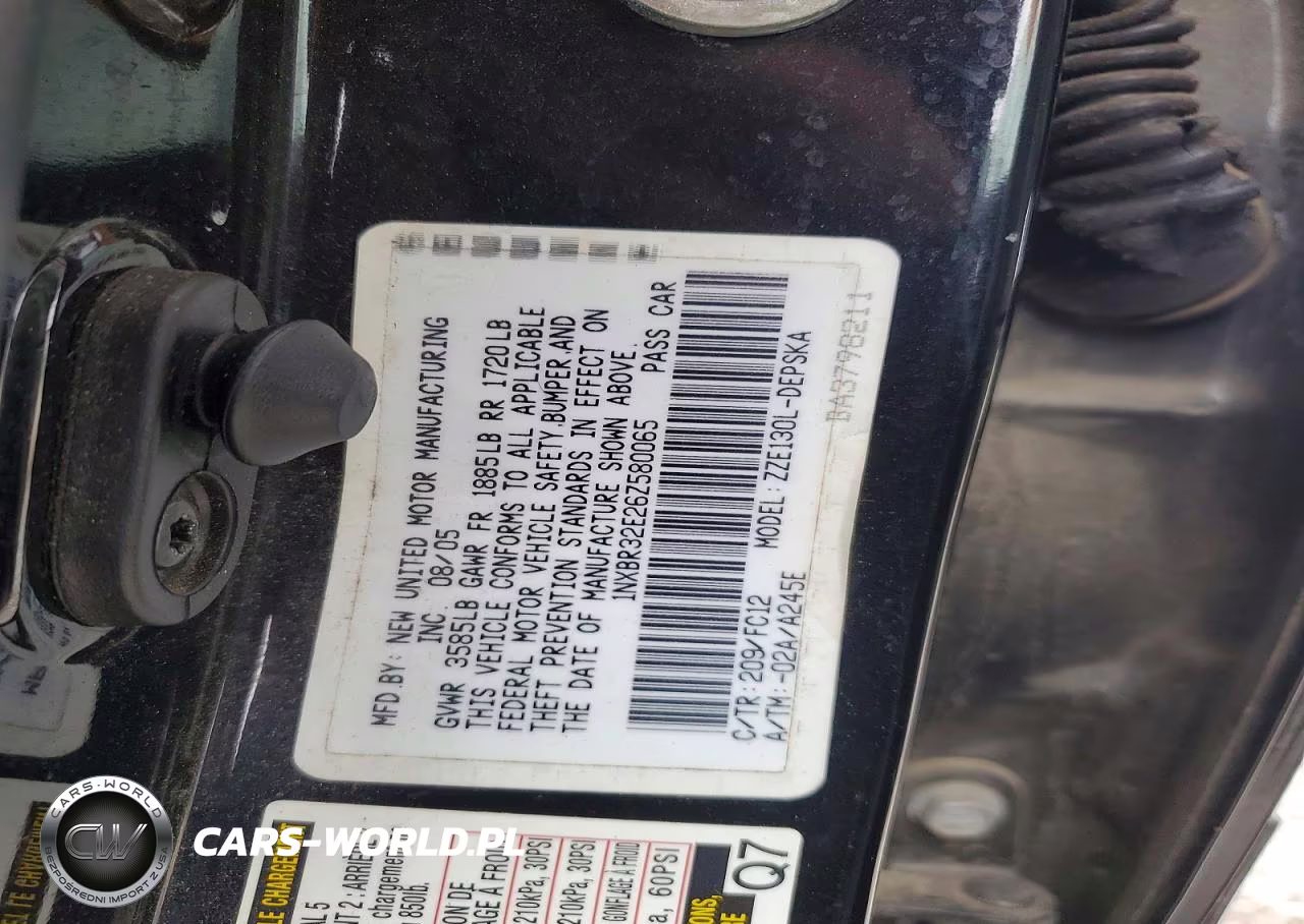 2006 Toyota Corolla S VIN:1NXBR32E26Z580065 - 12
