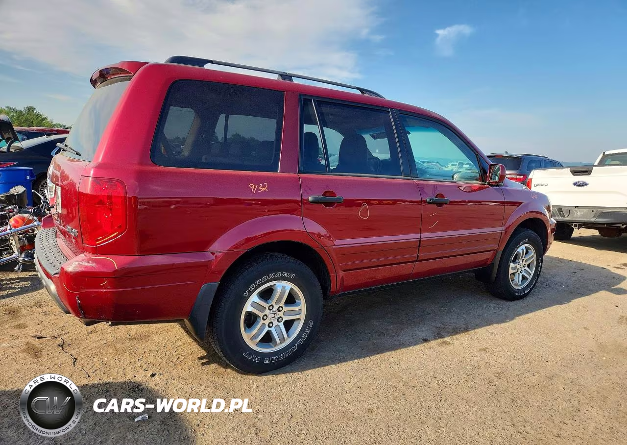 2005 Honda Pilot Exl VIN:2HKYF18545H517710 - 3