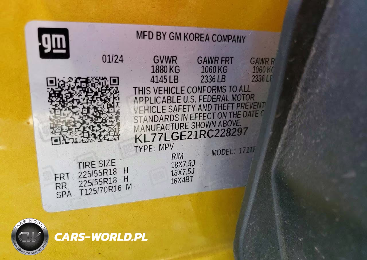 2024 Chevrolet Trax 1Rs VIN:KL77LGE21RC228297 - 14