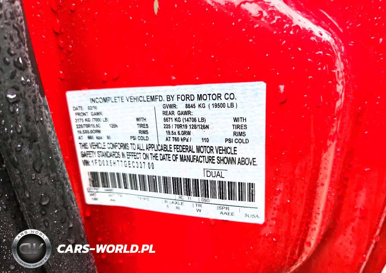 2016 Ford F550 Super Duty VIN:1FD0X5HT7GEC33700 - 13