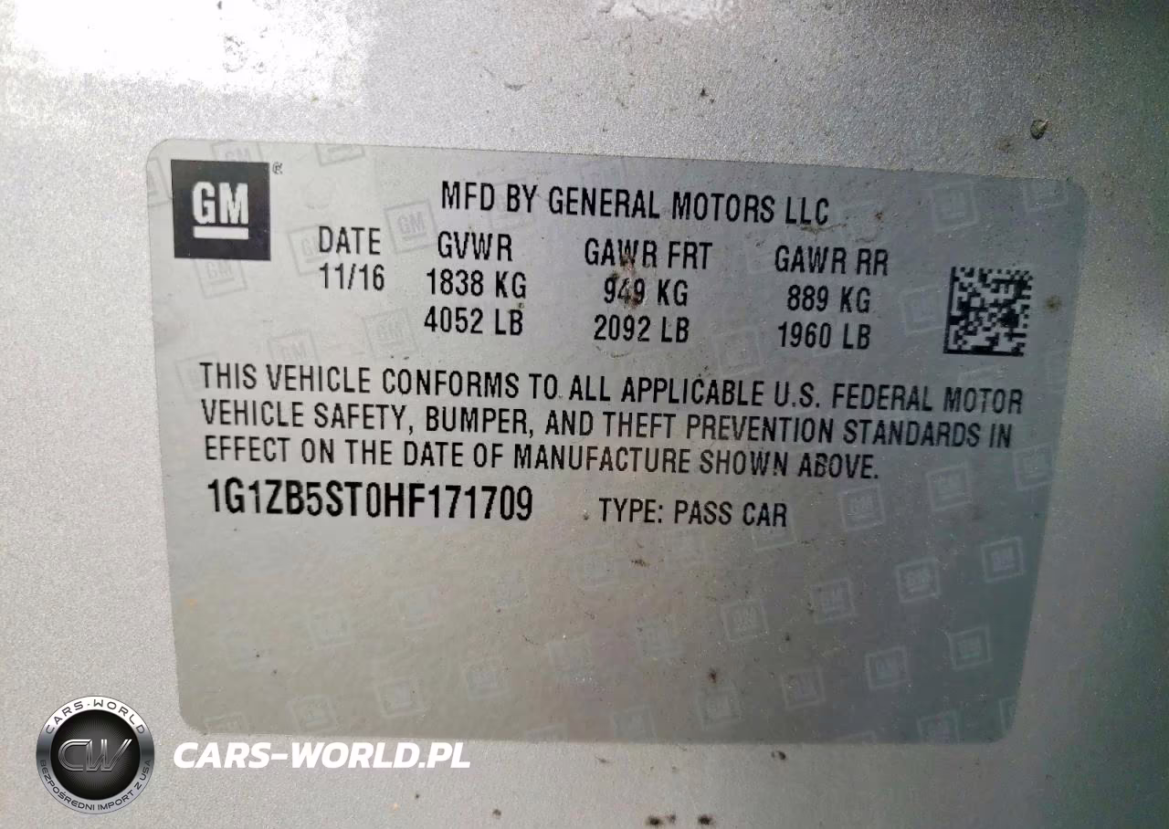 2017 Chevrolet Malibu Ls VIN:1G1ZB5ST0HF171709 - 12