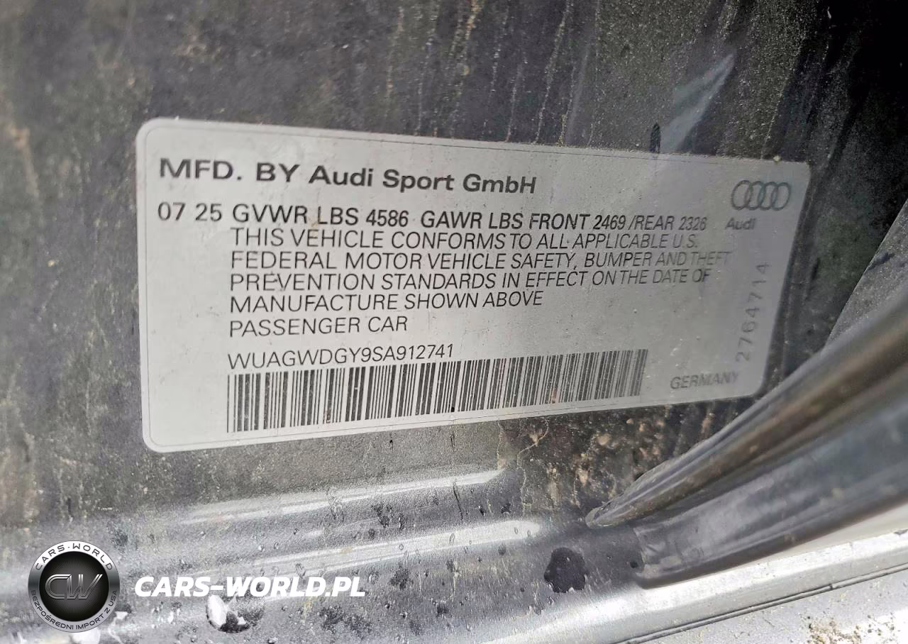2025 Audi Rs3 VIN:WUAGWDGY9SA912741 - 12
