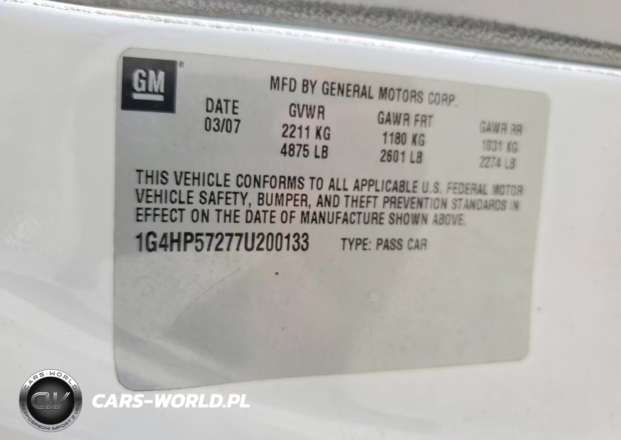 2007 Buick Lucerne Cx VIN:1G4HP57277U200133 - 12