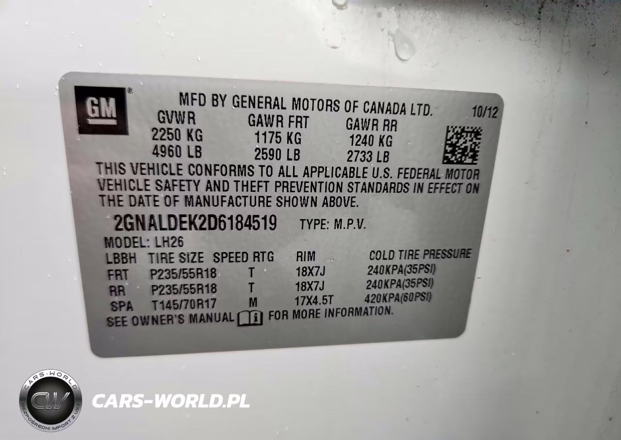 2013 Chevrolet Equinox Lt VIN:2GNALDEK2D6184519 - 12