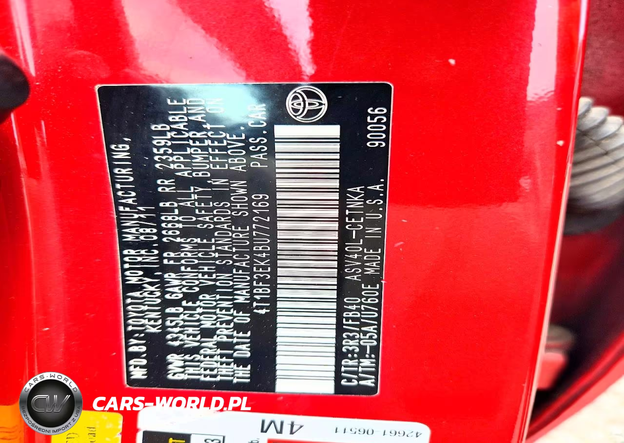 2011 Toyota Camry Le VIN:4T1BF3EK4BU772169 - 12