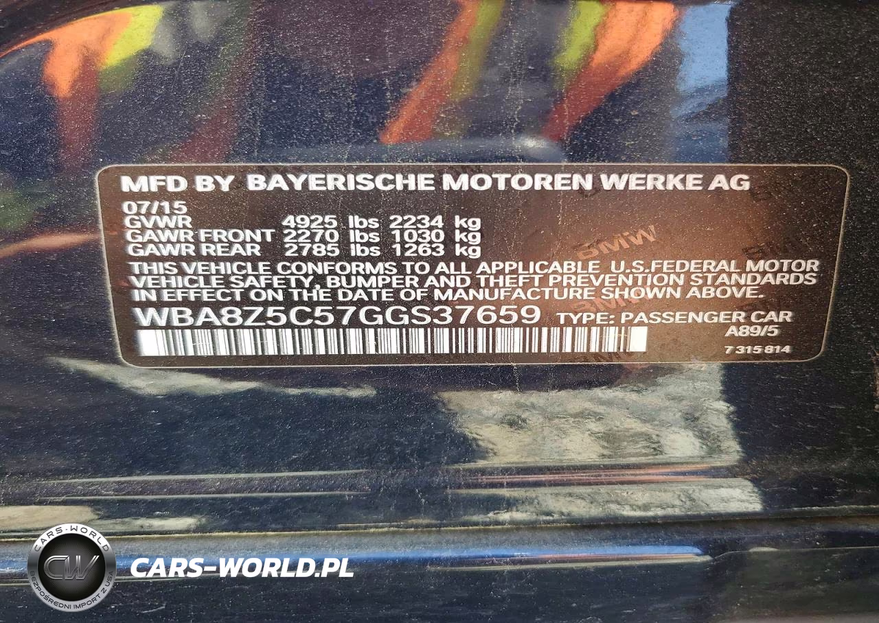 2016 BMW 328 Xigt Sulev VIN:WBA8Z5C57GGS37659 - 13