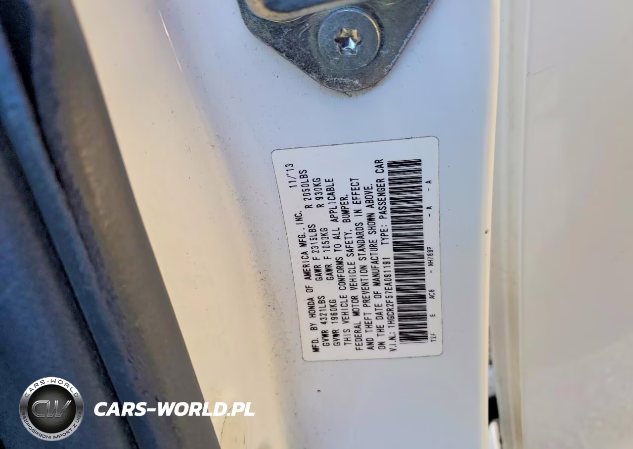 2014 Honda Accord Sport VIN:1HGCR2F57EA091191 - 12