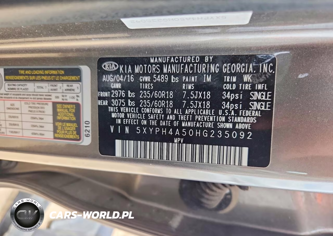 2017 Kia Sorento Ex VIN:5XYPH4A50HG235092 - 13