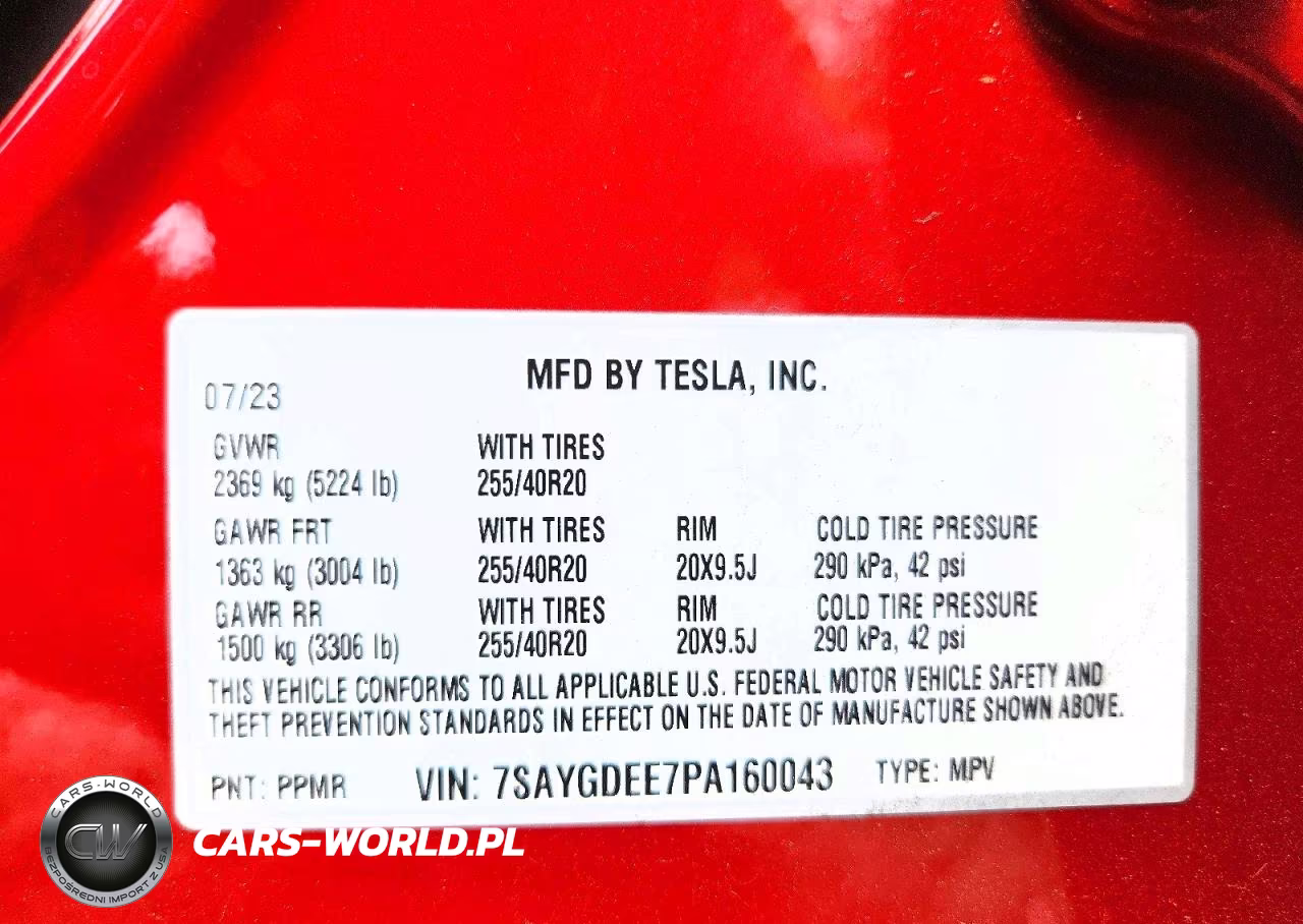 2023 Tesla Model Y VIN:7SAYGDEE7PA160043 - 14
