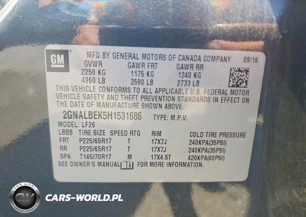 2017 Chevrolet Equinox Ls VIN:2GNALBEK5H1531686 - 13