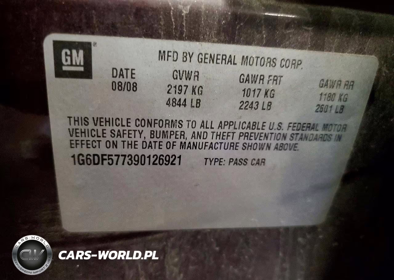 2009 Cadillac Cts VIN:1G6DF577390126921 - 12