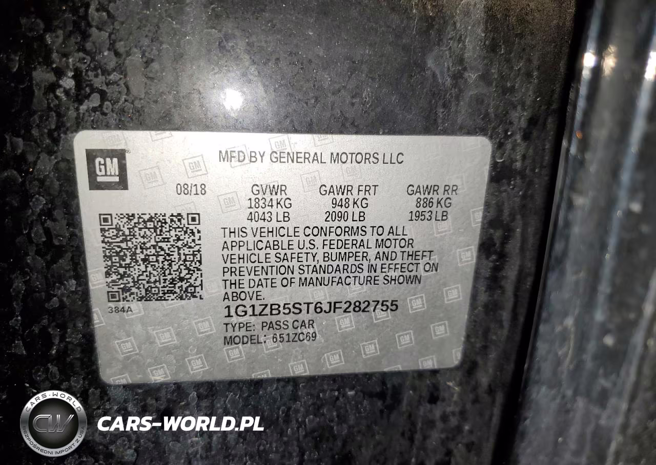 2018 Chevrolet Malibu Ls VIN:1G1ZB5ST6JF282755 - 12
