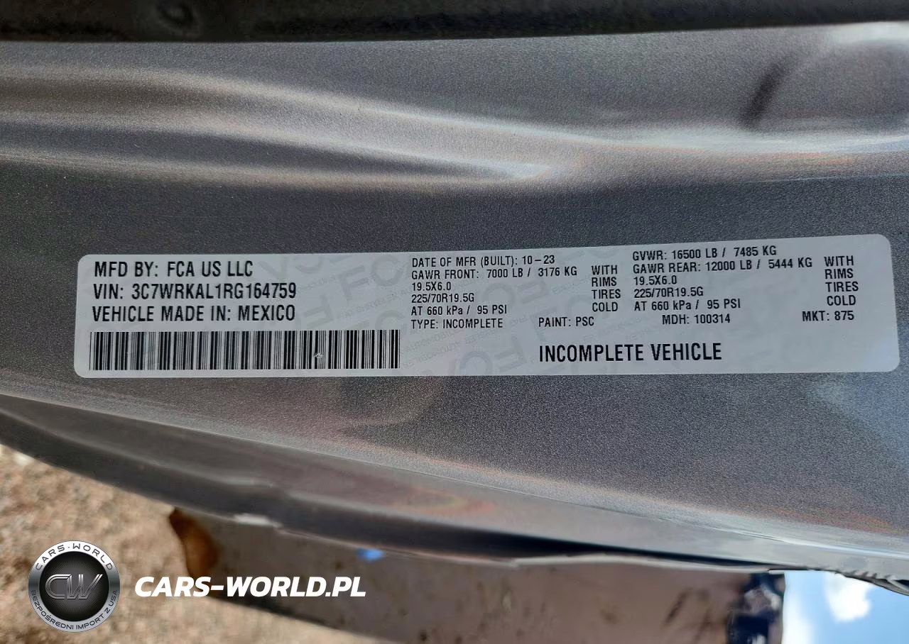 2024 Ram 4500 VIN:3C7WRKAL1RG164759 - 12