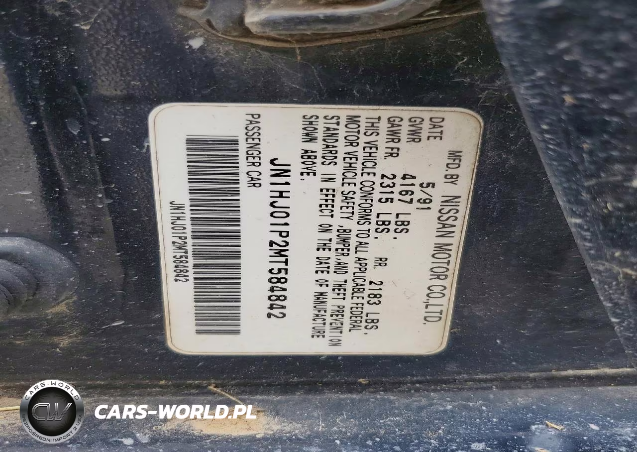 1991 Nissan Maxima Gxe VIN:JN1HJ01P2MT584842 - 12