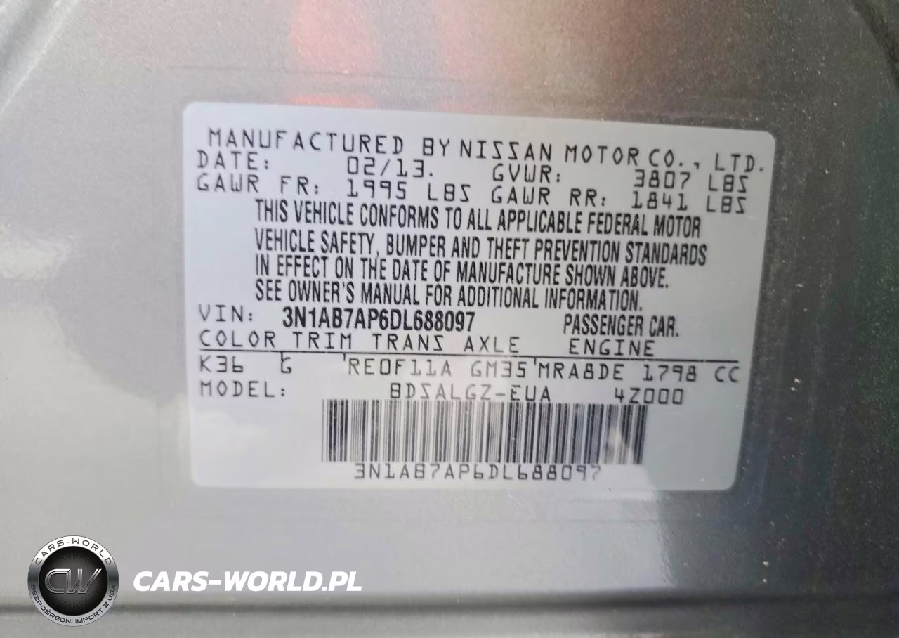 2013 Nissan Sentra S VIN:3N1AB7AP6DL688097 - 12