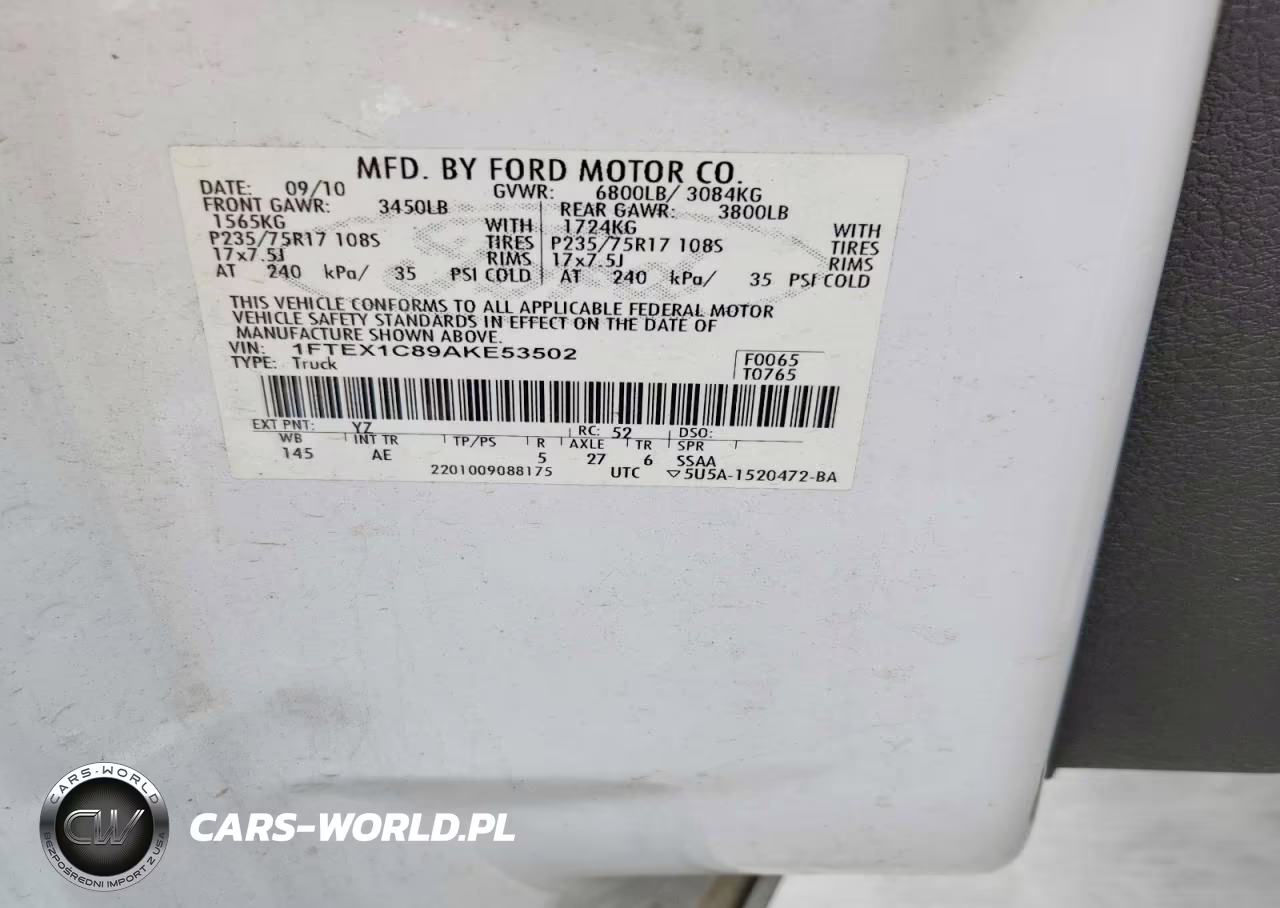 2010 Ford F150 Super Cab VIN:1FTEX1C89AKE53502 - 13