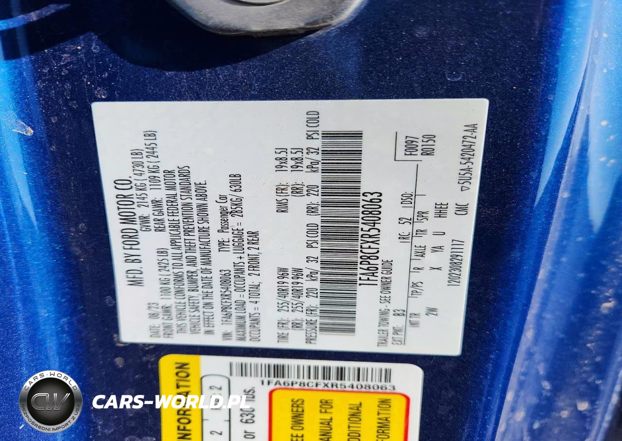 2024 Ford Mustang Gt VIN:1FA6P8CFXR5408063 - 12