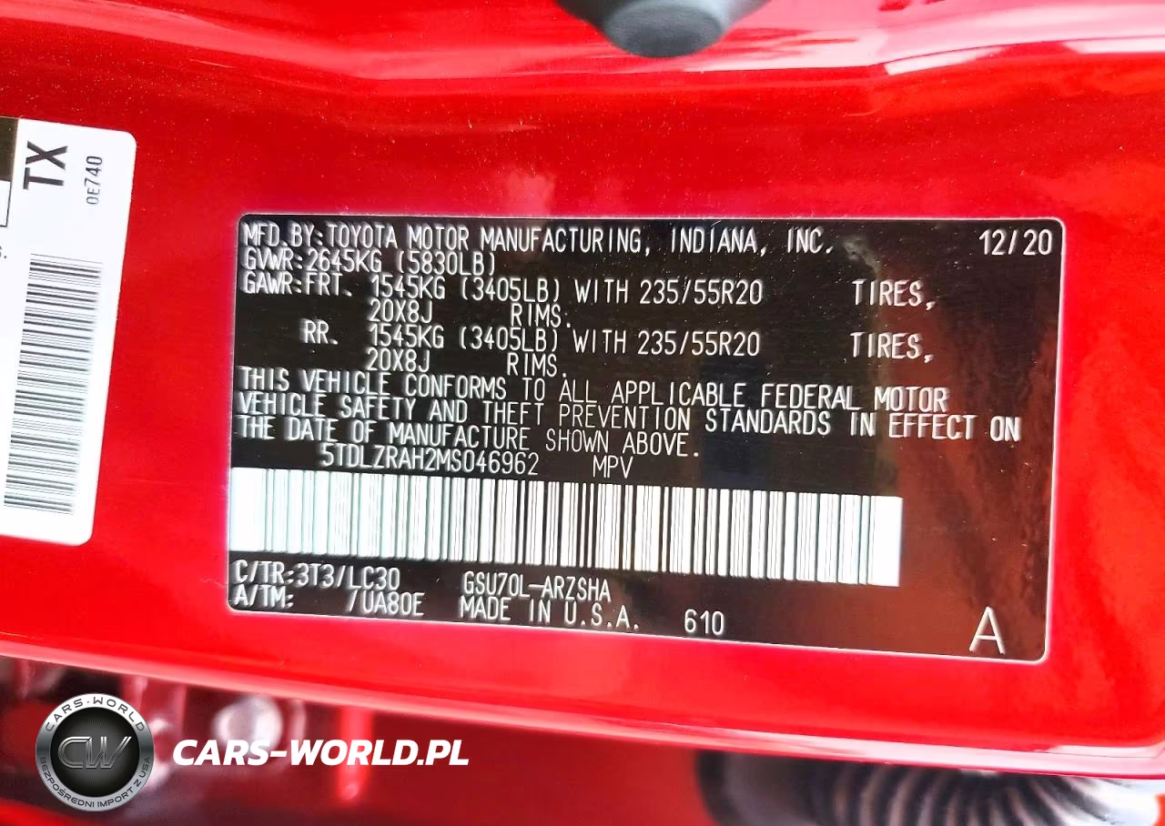 2021 Toyota Highlander Xse VIN:5TDLZRAH2MS046962 - 14