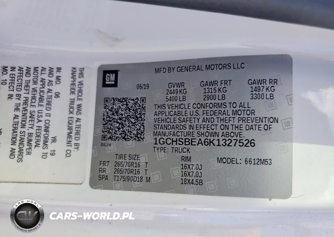2019 Chevrolet Colorado VIN:1GCHSBEA6K1327526 - 12