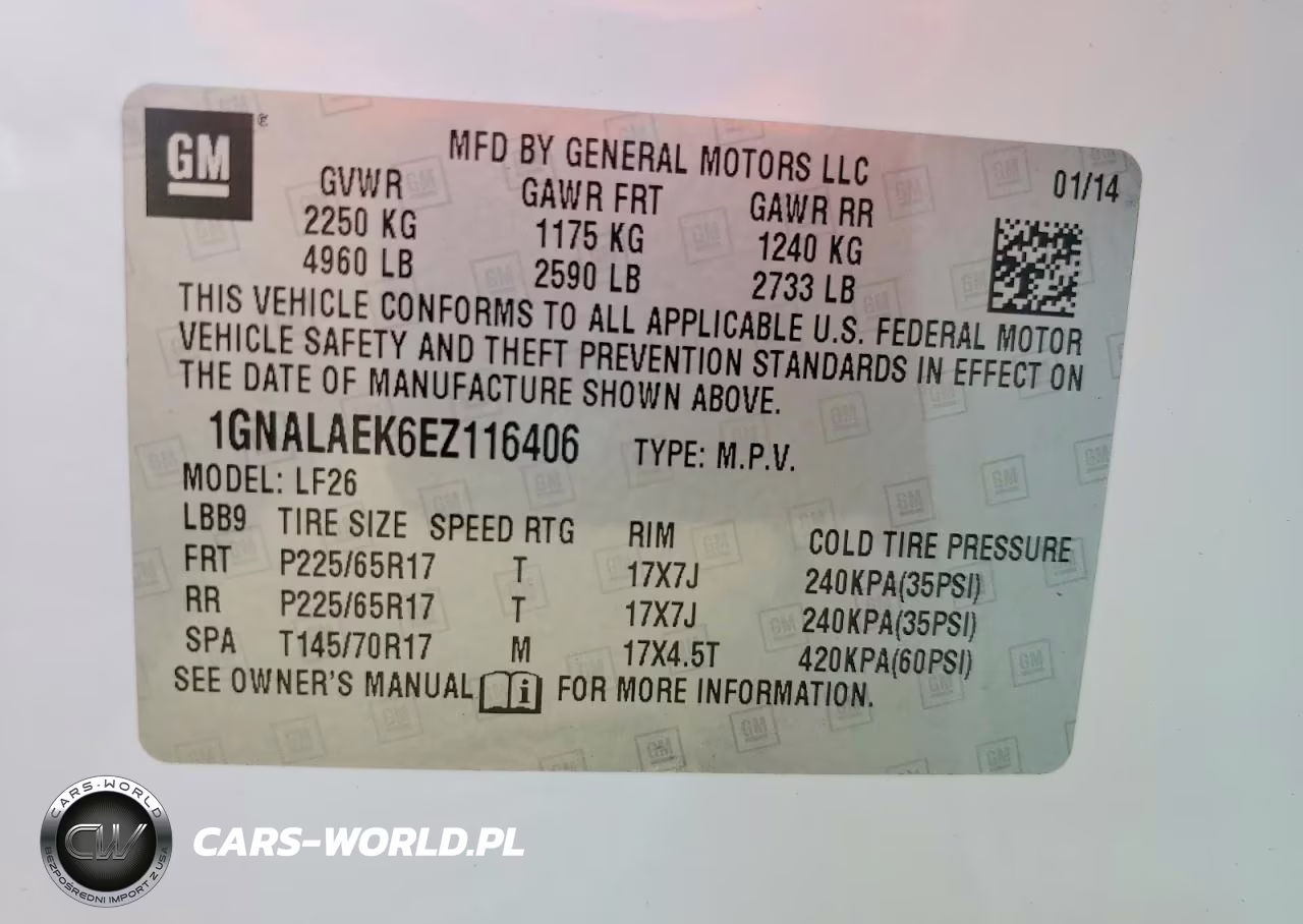 2014 Chevrolet Equinox Ls VIN:1GNALAEK6EZ116406 - 13