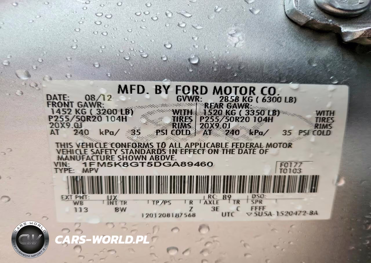 2013 Ford Explorer Sport VIN:1FM5K8GT5DGA89460 - 13